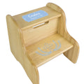 Personalized Small World Natural Two Step Stool