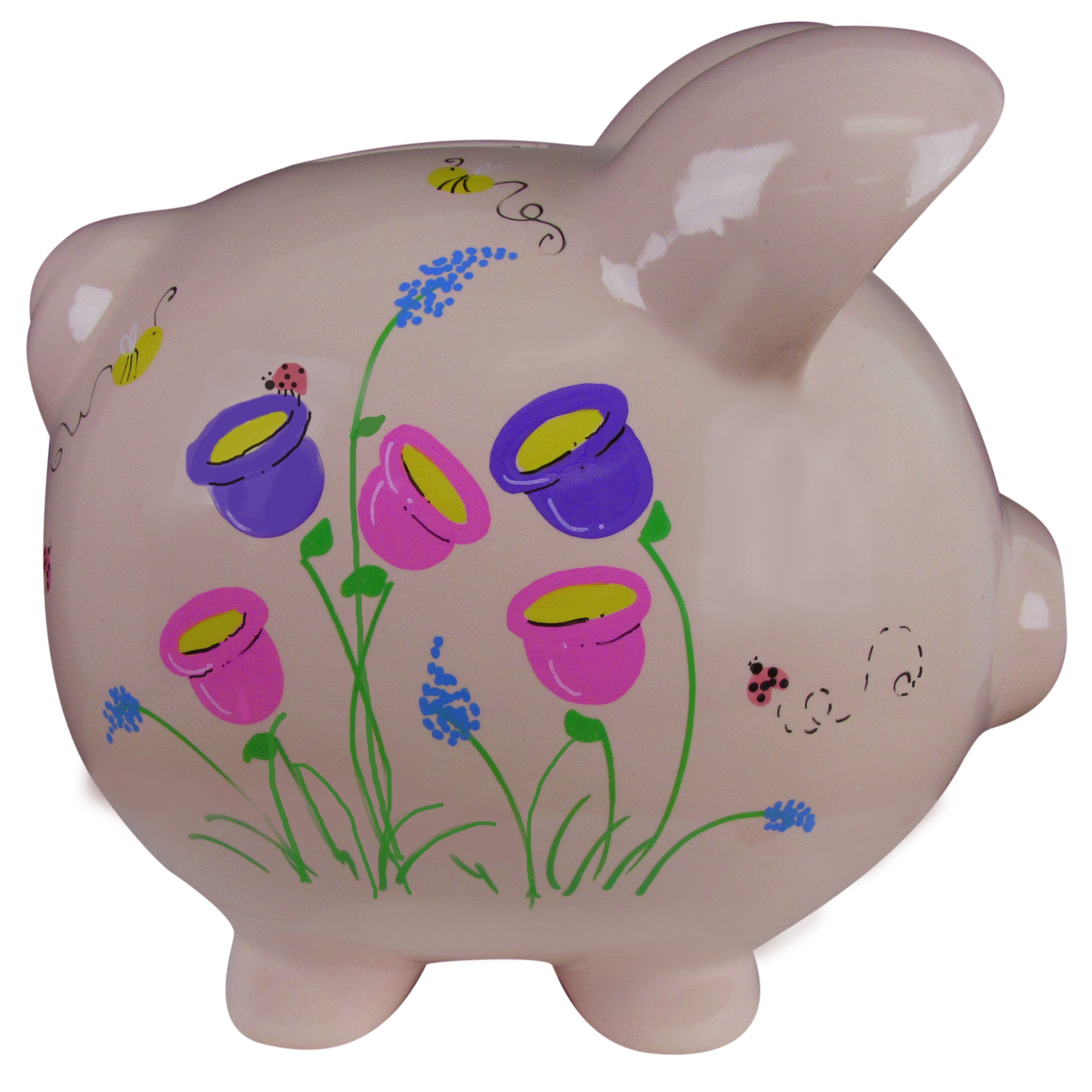Hand Painted Pink Piggy Bank| Personalized Gifts - My Bambino