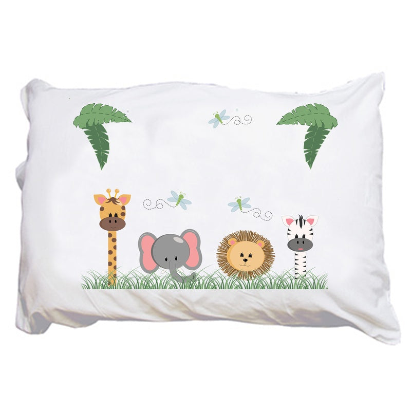 Personalized Safari Animals Pillowcase