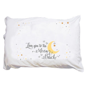 Personalized Moon and Back Pillowcase
