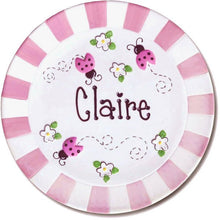 Personalized Ceramic Lady Bug Plate