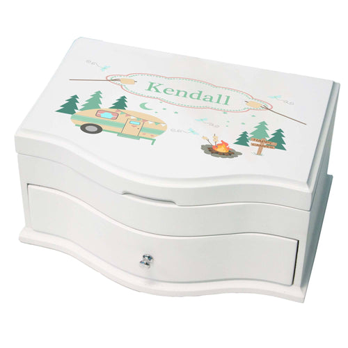 Princess Girls Jewelry Box with Camp Smores design