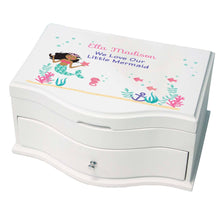 Princess Girls Jewelry Box with African American Mermaid Princess design