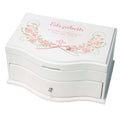 Princess Girls Jewelry Box with Hc Blush Floral Garland design