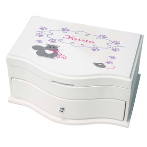 Princess Girls Jewelry Box with Kitty Cat design