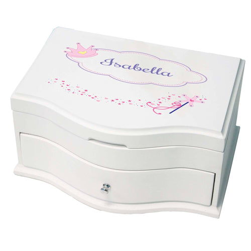 Princess Girls Jewelry Box with Fairy Princess design
