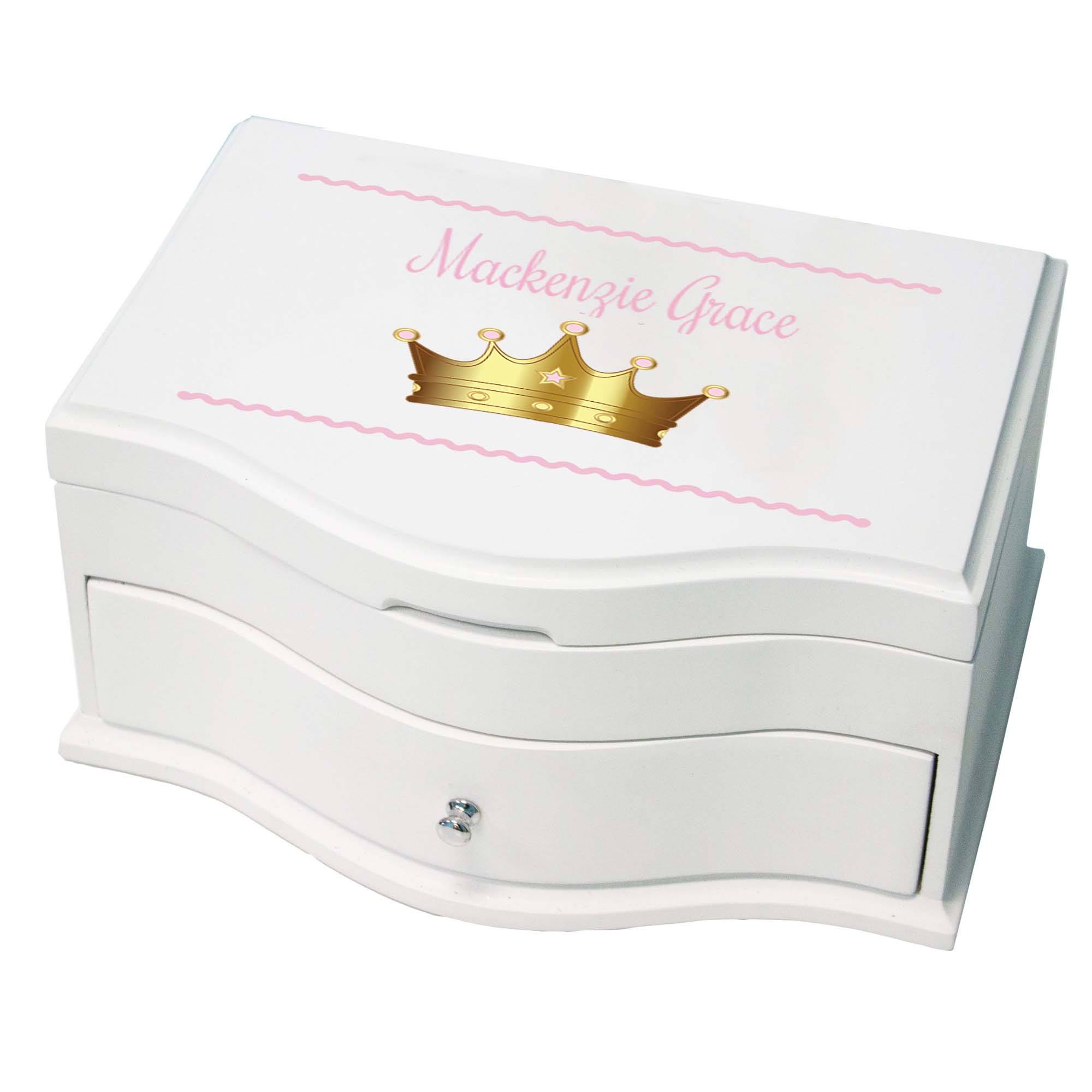Princess Jewelry Box - Pink Princess Crown| Personalized Gifts - My Bambino