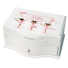 Princess Girls Jewelry Box with Ballerina African American design