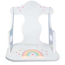 Personalized Boho Rainbow Puzzle Rocker