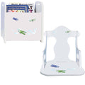 Personalized Airplane Book Caddy And Puzzle Rocker baby gift set