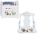 Personalized North Woodland Critters Book Caddy And Puzzle Rocker baby gift set