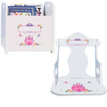 Personalized Princess Castle Book Caddy And Puzzle Rocker baby gift set