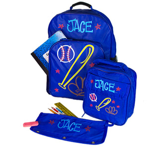 personalized backpack set
