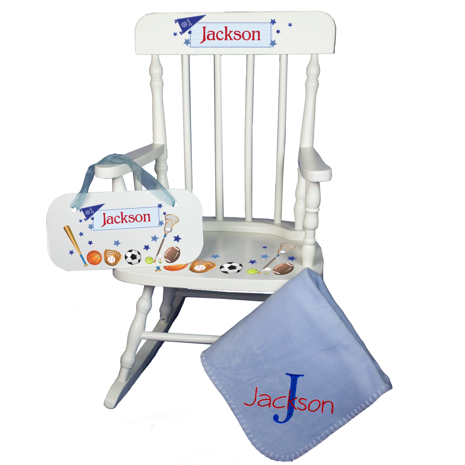 Baby Rocking Chair Gift Set for Boy