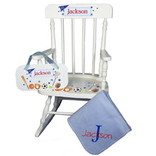 Baby Rocking Chair Gift Set for Boy