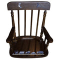 Personalized Transportation Espresso Spindle rocking chair