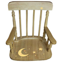 Personalized Celestial Moon Natural Two Step Stool