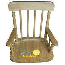 Natural Two Step Stool - You Are My Sunshine