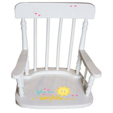 Personalized You Are My Sunshine White Storage Step Stool