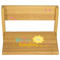 Personalized You Are My Sunshine Natural Spindle rocking chair