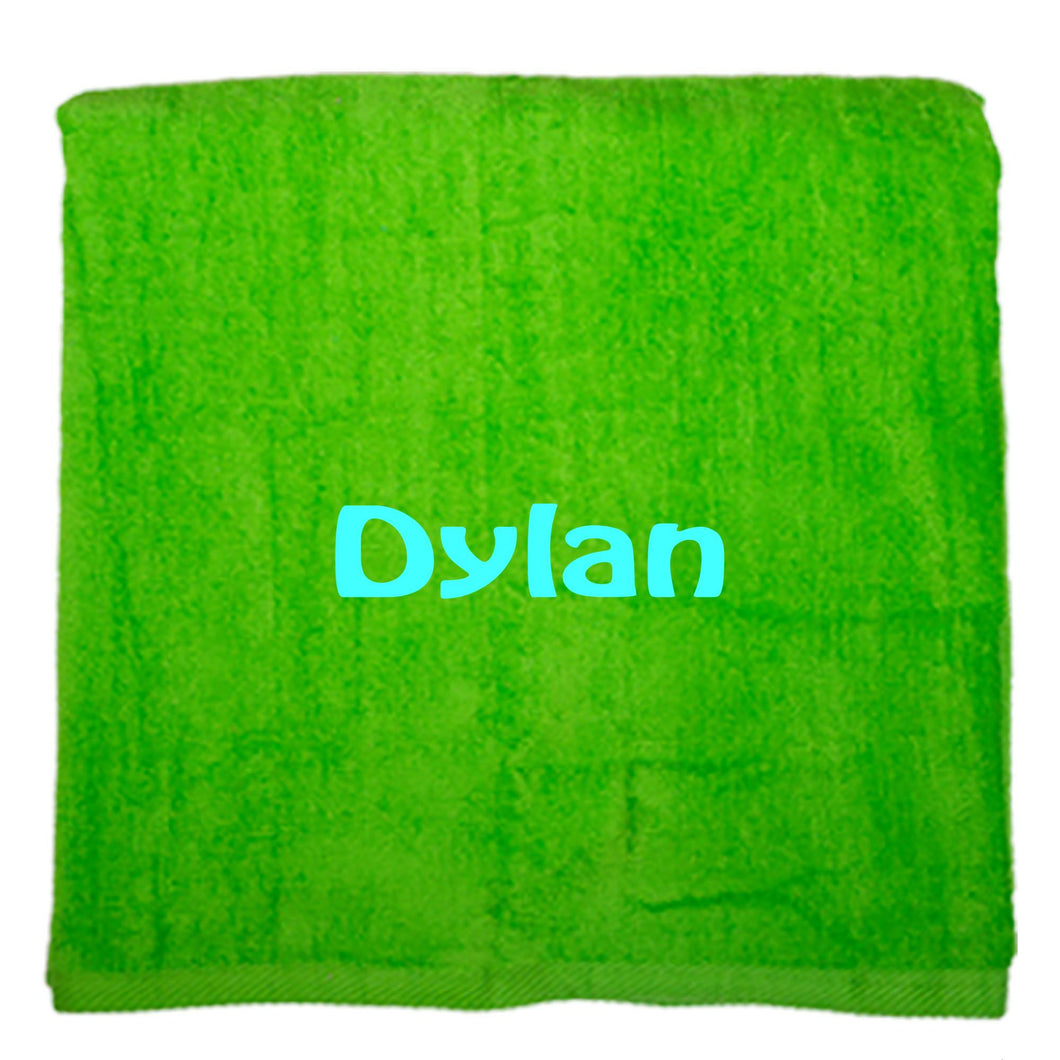 Personalized Monogrammed Hot Pink Beach Towel