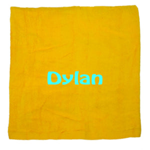 Personalized Beach Towel Yellow