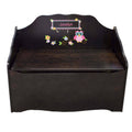 Personalized Pink Owl Espresso Toy Chest