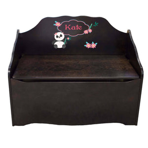 Personalized Panda Espresso Toy Chest