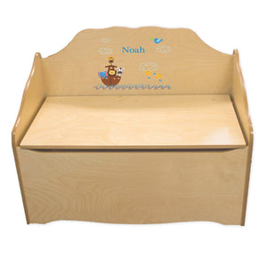 Personalized Noahs Ark Natural Toy Chest