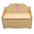 Personalized Princess Castle Natural Toy Chest