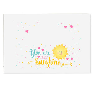 Personalized You Are My Sunshine Open Top Toy Box