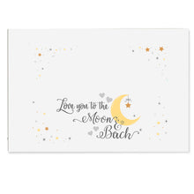 Personalized Moon and Back Open Top Toy Box