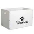 Open Top Toy Box - Paw Print