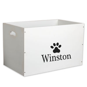Open Top Toy Box - Paw Print